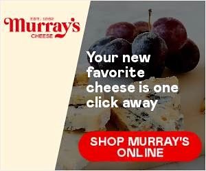 Murray’s Cheese banner ad with "Your new favorite cheese is one click away" slogan