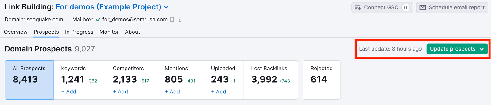 Reviewing Your Link Building Prospects (Prospects Report) image 10